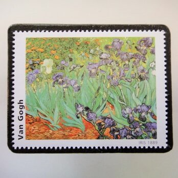 フランス　美術「ゴッホ」切手ブローチ3366の画像
