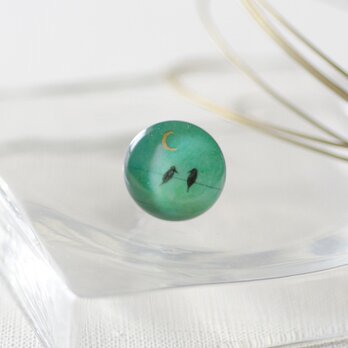 ピンバッチ112/電線の鳥