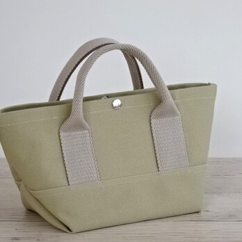 帆布 トート・大人カラーの ミニトート　サンド ベージュ　キャンバス バッグ