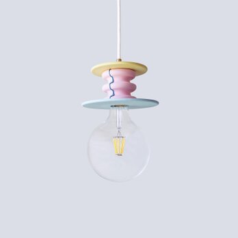 ブルーピンクイエローペンダントランプ Frutti Lampの画像
