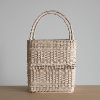 四角い手提げＢ（2018／生成り）