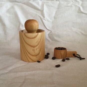 【受注制作】Wood コーヒー豆挽きセットの画像