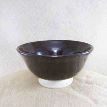 陶器ご飯茶碗（やや大）マロン釉の画像