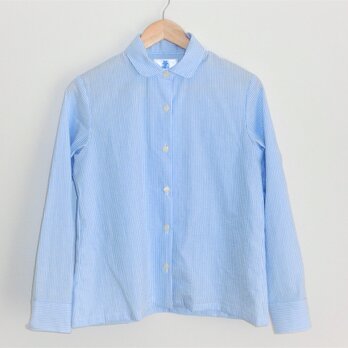 30%off C100％ ｻｯｶｰ ﾌﾞﾙｰ×ﾎﾜｲﾄｽﾄﾗｲﾌﾟ