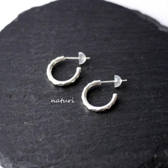 【tronc】sv925 hammered pierce S (2pcs)の画像