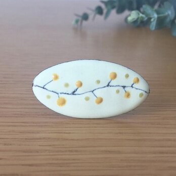 七宝帯留め「このみ」山吹色の画像