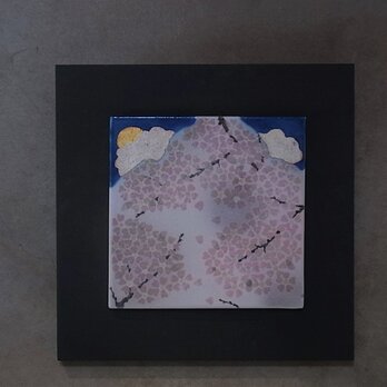 夜桜　3　（陶板）の画像