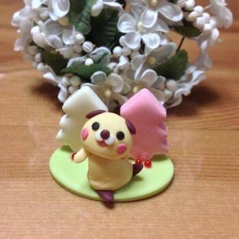 犬のクレイ人形１番