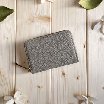 イタリア産ふっくらシュリンクレザーシリーズ《イタリアンレザーのトープ》マルチケース