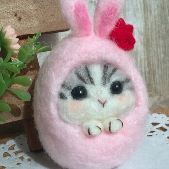 イースター エッグ なりきり うさぎ 耳  にゃんこ ねこの画像