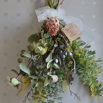 ミモザとユーカリのswag