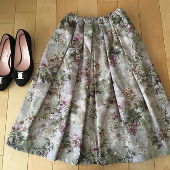 【オリンピック感動セール】パープルバラデザインスカートの画像
