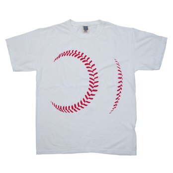 野球のボール　プリントTシャツ　ユニセックスS〜XLサイズの画像
