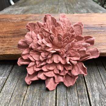 革花のブローチピン 3Lサイズ  サーモンピンクの画像