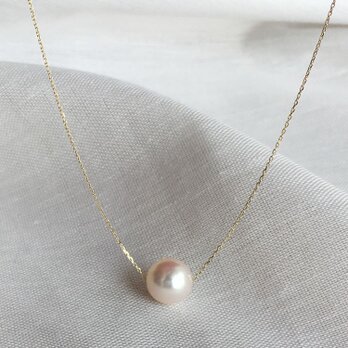 【K10YG】本真珠の美しいさを毎日着けたくなる あこやネックレスの画像