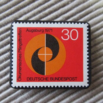 ドイツ　切手ブローチ3488の画像