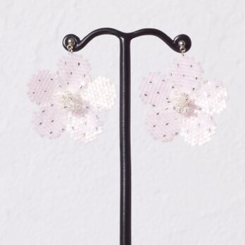 Bijoux Flower Earring ( pale pink )の画像