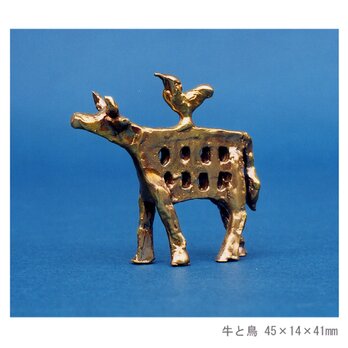 Miniオブジェ　牛と鳥