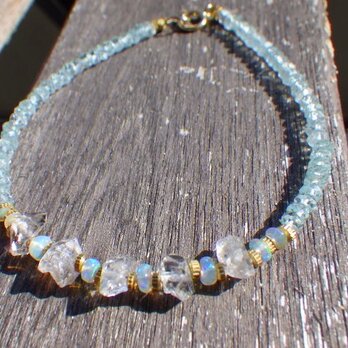 Ice Rock Aquamarine&Opal Braceletの画像