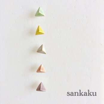 陶sankaku : ピアス/イヤリング 5colorの画像