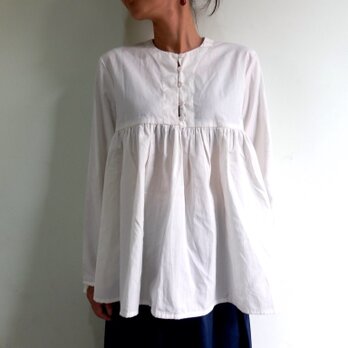 オーガニックコットン/チュニックブラウス