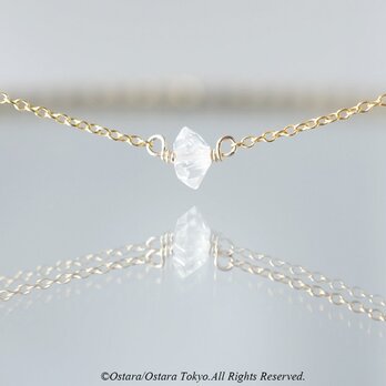 【14KGF】Necklace-Gemstone,Dream Crystal, NY Herkimerdiamond-の画像