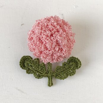 flower brooch A - ピンクの画像