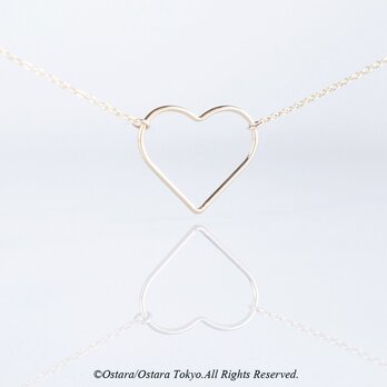 【14KGF】Necklace, -14KGF Open Heart(L)-の画像