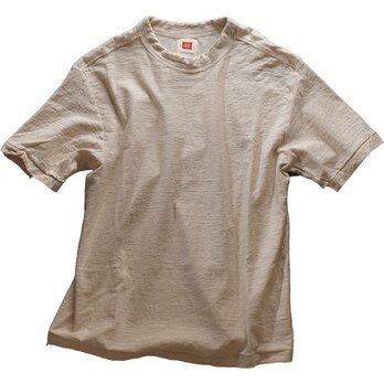 Tシャツ メンズ 半袖 オーガニックコットン 吊天竺 生成（きなり）の画像