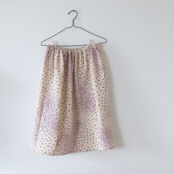 桜色のシンプルギャザースカートの画像