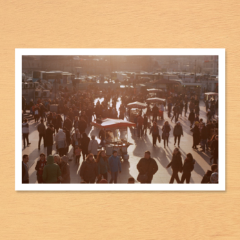 ポストカード No.6 『 Istanbul / Turkey 影が伸びる夕暮れの広場 』2枚セットの画像