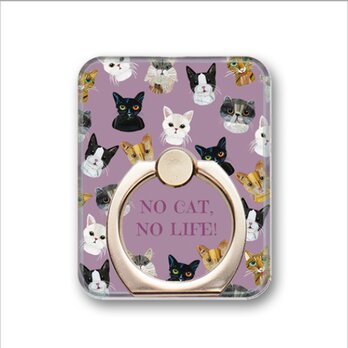 スマホリング「NO CAT, NO LIFE!」の画像