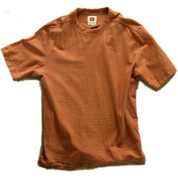 Tシャツ メンズ 半袖 オーガニックコットン 草木染め 吊天竺 柘榴 茜 オレンジの画像