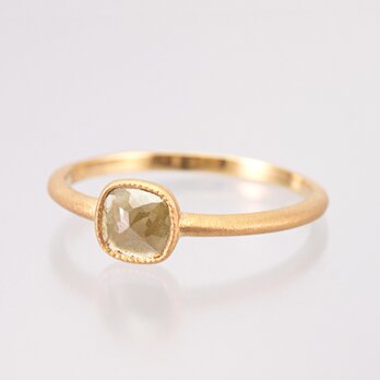 Natural Diamond Ring / Square Shaped GRの画像