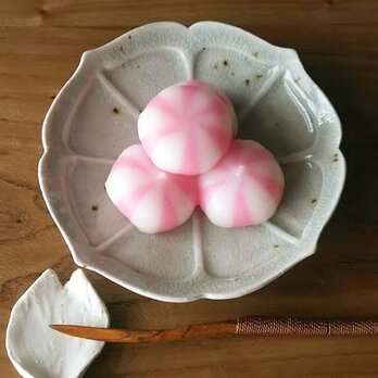 浪漫series/丸小皿(灰ブルー)