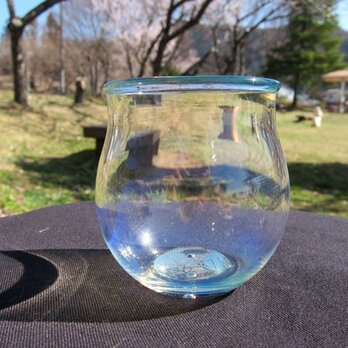 耐熱ガラスカップ4　ミルキーブルーの画像