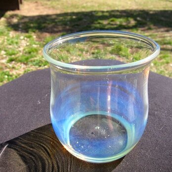耐熱ガラスカップ2　ミルキーブルーの画像