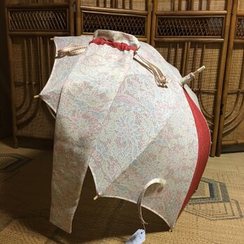 正絹日傘とケース  着物リメイク ③の画像