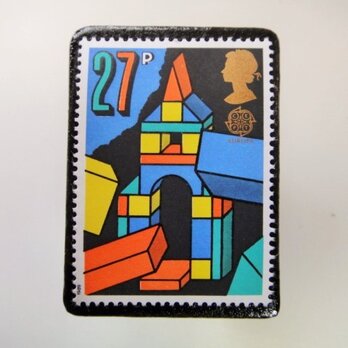 イギリス1989年　切手ブローチ3539の画像