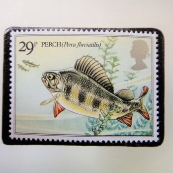 イギリス1983年　切手ブローチ3545の画像