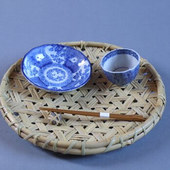 鉄線編み盛り籠（大）　盛り皿　根曲り竹　商品陳列