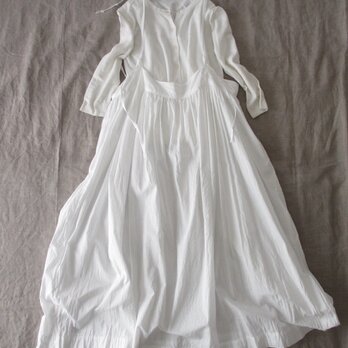 ホワイトコットンのサスペンダースカート♡ナチュラル系吊りスカート・ニュアンスたっぷり♡親子コーデも♪