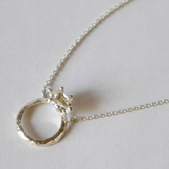 Herkimer diamond baby ring necklace(sv) ハーキマーダイヤモンド★ベビーリング★ネックレスの画像