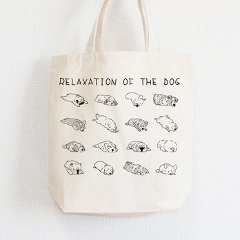 犬のたいくつ寝　トートバッグ