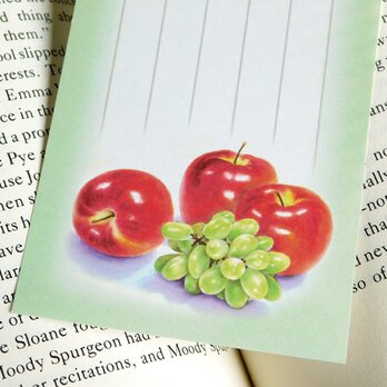 水彩画一筆箋215「林檎と葡萄」２５枚の画像