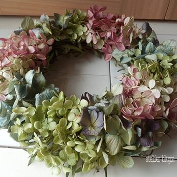 八ヶ岳〜（定形外郵便発送）紫陽花3種のWreathの画像