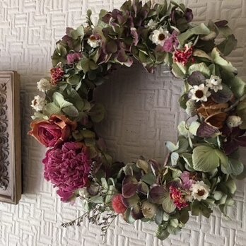 Peony & Rose Wreathの画像