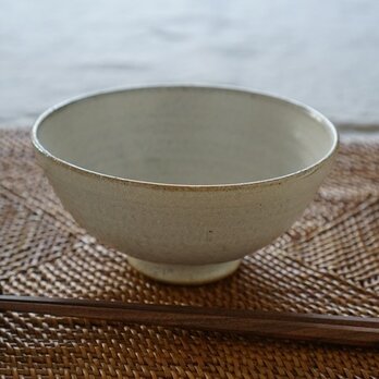 大きなごはん茶碗　月下白　No.414