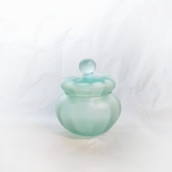 一点物★ブリキ色のガラスの小箱(マット)