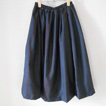 藍大島リメイクスカートの画像